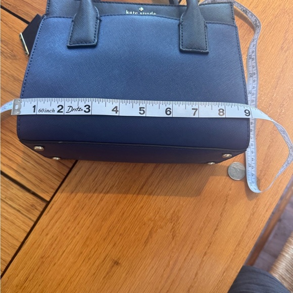 Kate Spade Dark Blue with cream on side. (Shows in Pics) Satchel Bag. - Picture 10 of 11